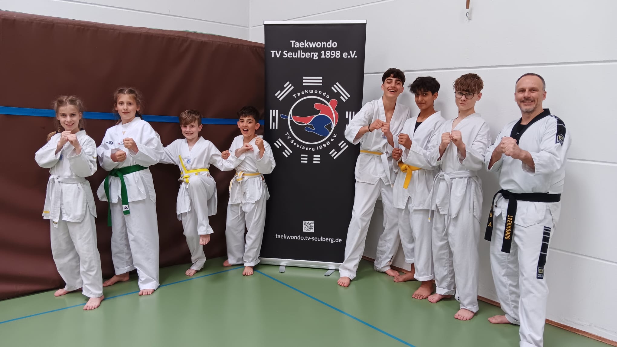 Taekwondo-Gruppe beim 24. Budo-Lehrgang in Seulberg