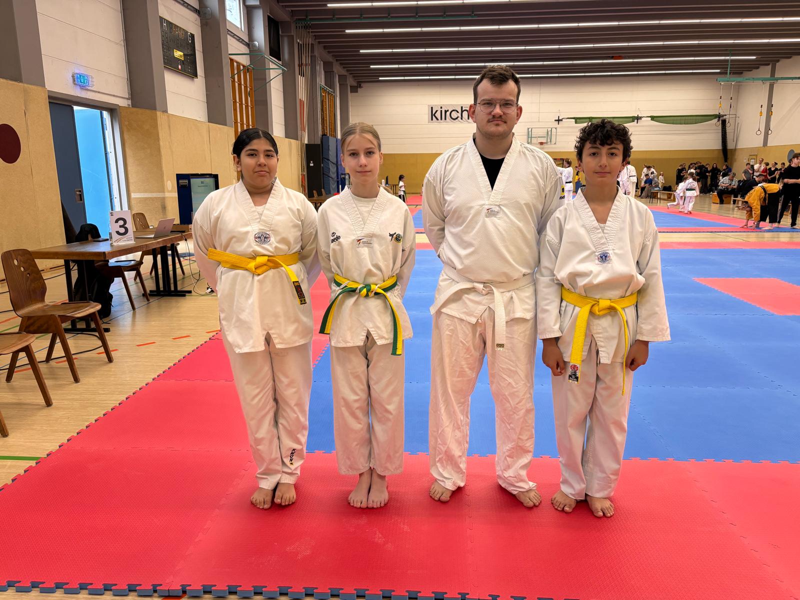 Erste Turnierteilnahme der Taekwondo-Abteilung des TuS Merzhausen